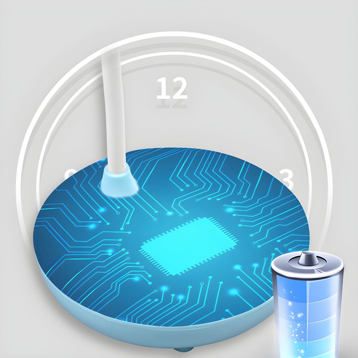 Table Lamp with touch control rechargeable LED modern | Alvion
