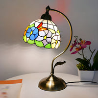 Table lamp with Tiffany glass dome classic style | Virelo