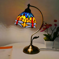 Table lamp with Tiffany glass dome classic style | Virelo