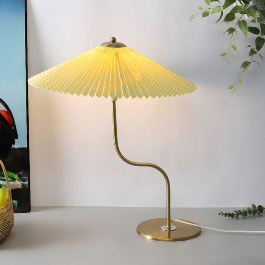 Table lamp with fabric shade modern colourful design | Yorven