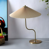 Table lamp with fabric shade modern colourful design | Yorven