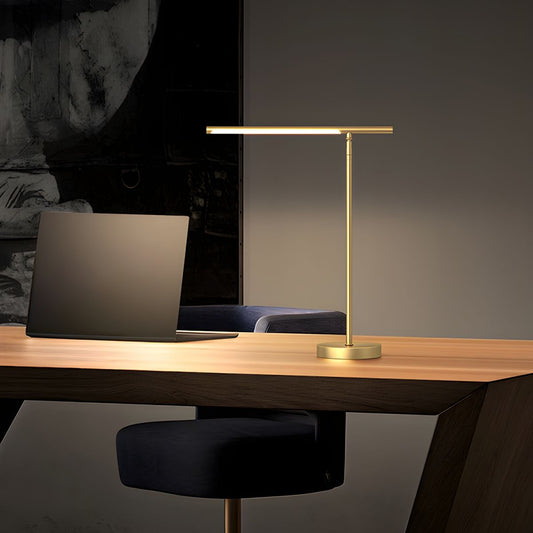 Table lamp with linear acrylic shade modern LED | Corvel