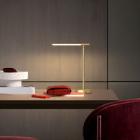 Table lamp with linear acrylic shade modern LED | Corvel
