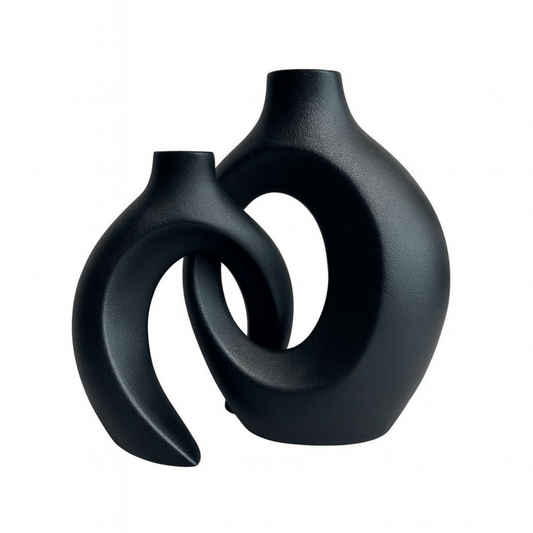 Vase Ceramic Intertwined Design for Modern Interiors | Zoreli