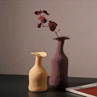 Vase Ceramic Japandi Bottle Handcrafted Design | Morandi