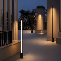 Vertical LED Lawn Light Stainless Steel Outdoor | Pathora