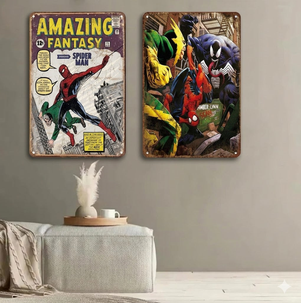 Wall Art Sign Retro Comic Hero Decor | Marvoro