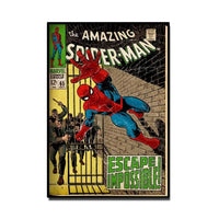 Wall Art Spider Man Retro Comic Canvas Print | Marvoro