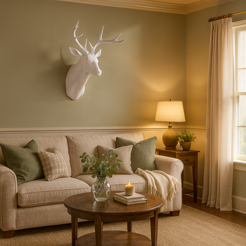 Wall Art Stag Head Nordic Style Sculpture | Serivo