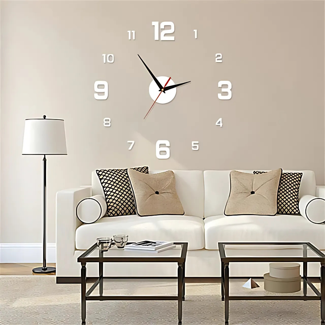 Wall Clock Acrylic Design for Modern Living Room | Favian