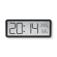 Wall Clock Digital LED with Temperature and Humidity | Ionera