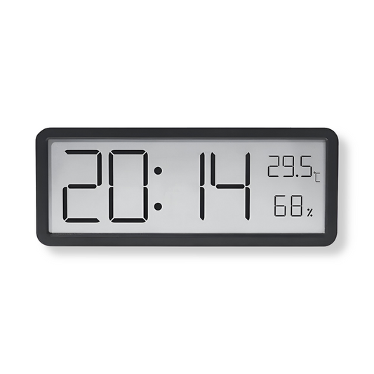 Wall Clock Digital LED with Temperature and Humidity | Ionera