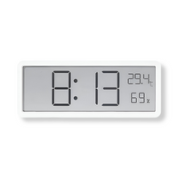 Wall Clock Digital LED with Temperature and Humidity | Ionera