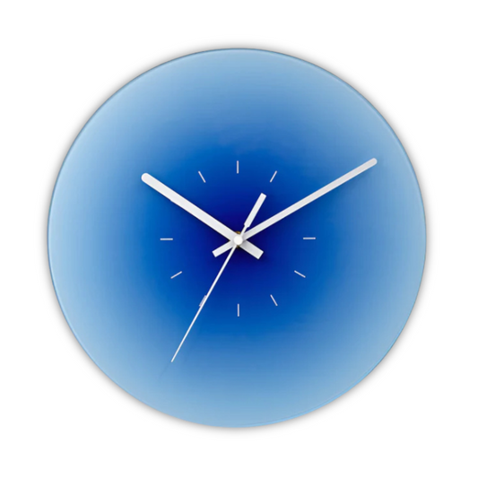 Wall Clock Glass Face Nordic Style | Sunelo