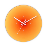 Wall Clock Glass Face Nordic Style | Sunelo
