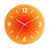 Wall Clock Glass Face Nordic Style | Sunelo