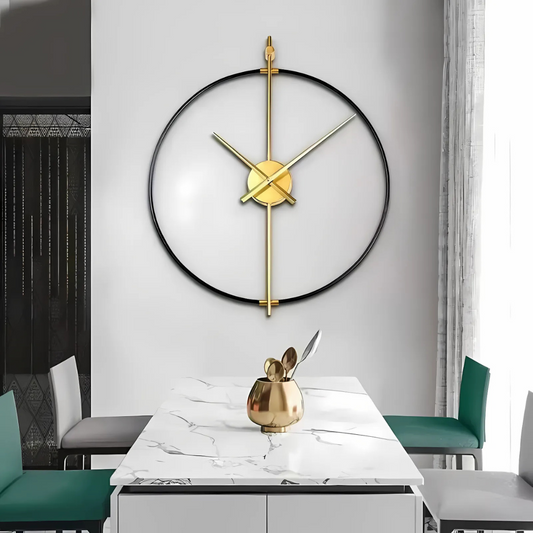 Wall Clock Iron Frame Vintage Style | Avelis