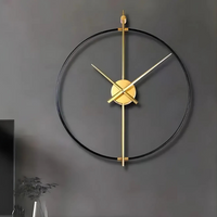 Wall Clock Iron Frame Vintage Style | Avelis