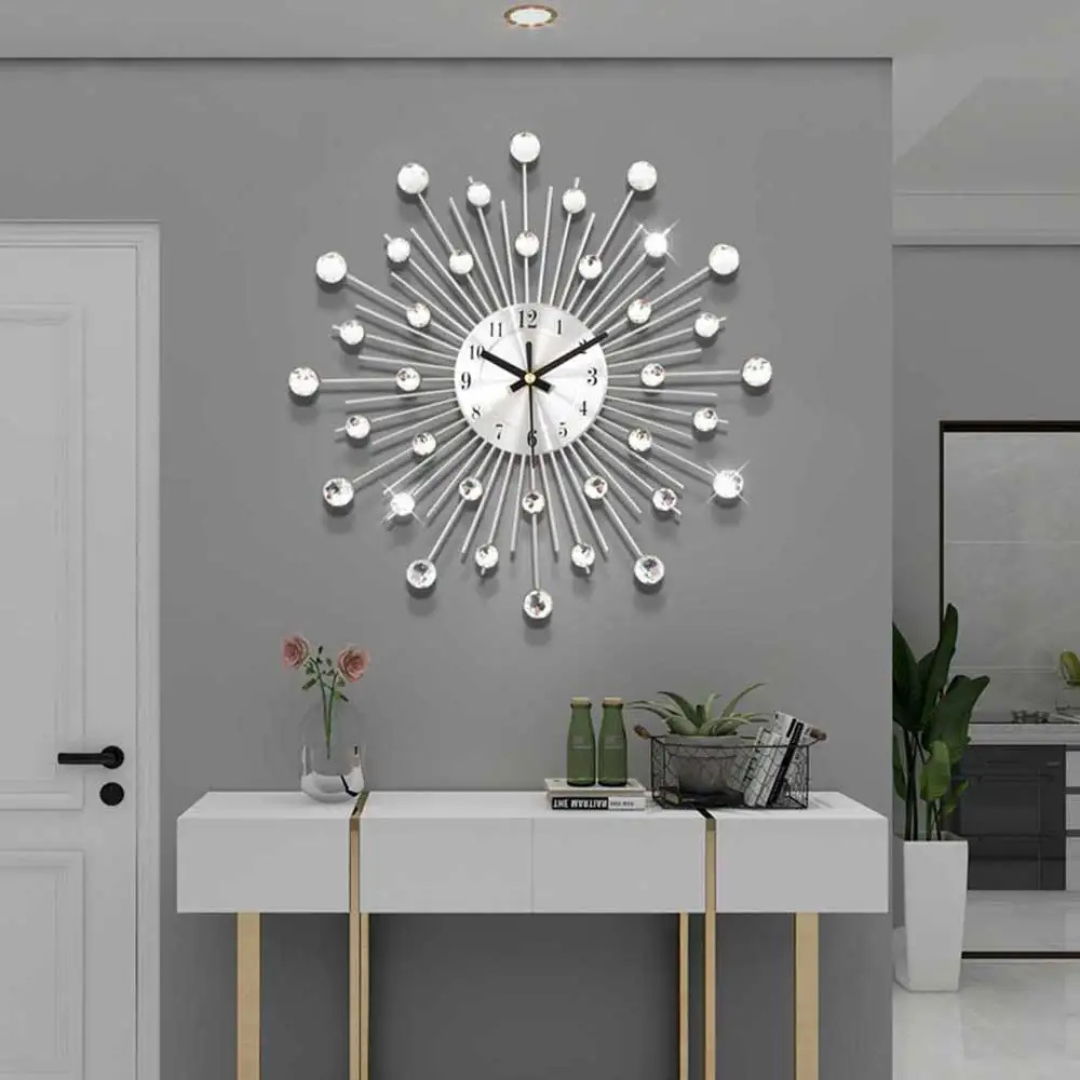 Morica Wall Clock Metal Frame Minimalist Design | Unisex | Metal and ...