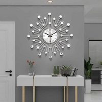 Wall Clock Metal Frame Minimalist Design | Morica