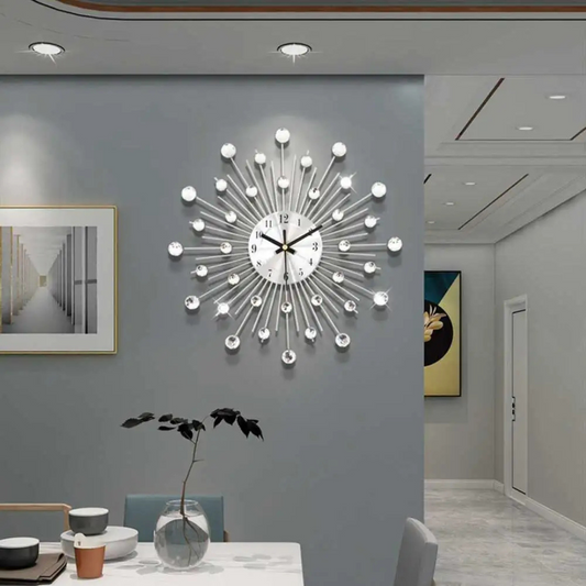 Wall Clock Metal Frame Minimalist Design | Morica