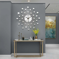 Wall Clock Metal Frame Minimalist Design | Morica