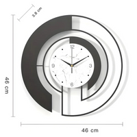 Wall Clock Minimalist Nordic Style Metal Design | Arceno
