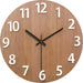 Wall Clock Minimalist Wooden Design | Selivo