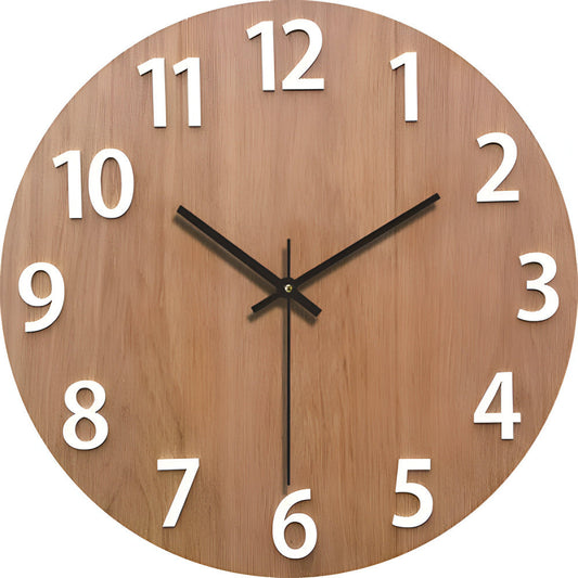 Wall Clock Minimalist Wooden Design | Selivo