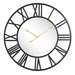 Wall Clock Mirror Metal with Industrial Design | Brivico