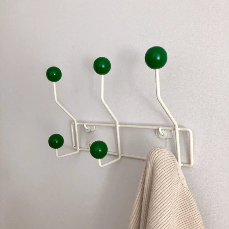 Wall Hook Rack Metal Base Mid Century Style | Dotino