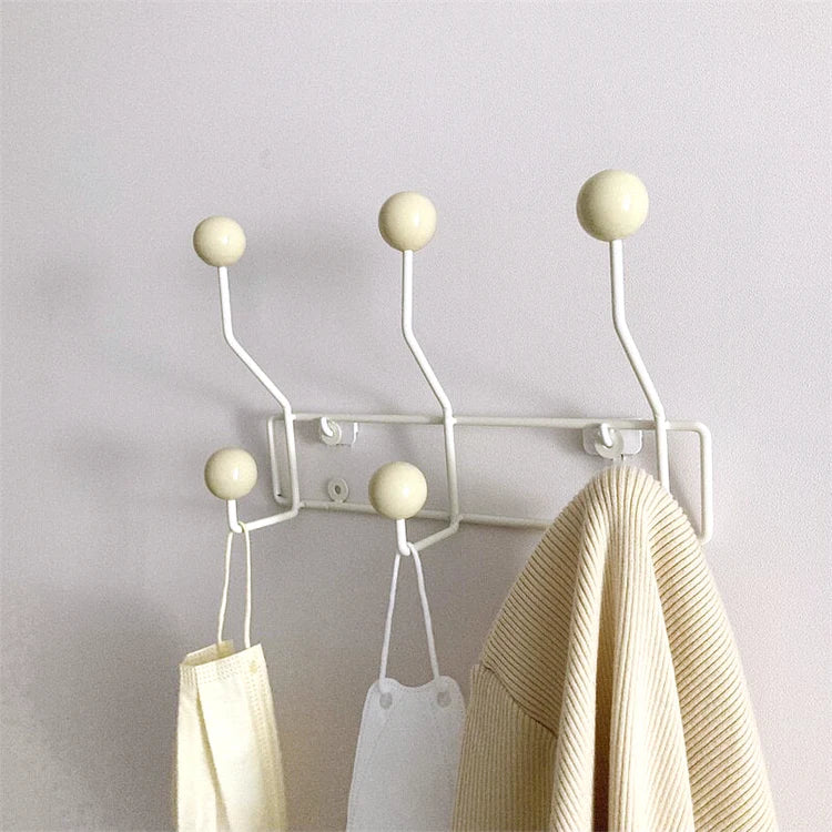 Wall Hook Rack Metal Base Mid Century Style | Dotino