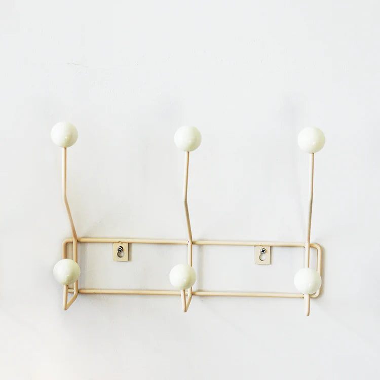 Wall Hook Rack Metal Base Mid Century Style | Dotino