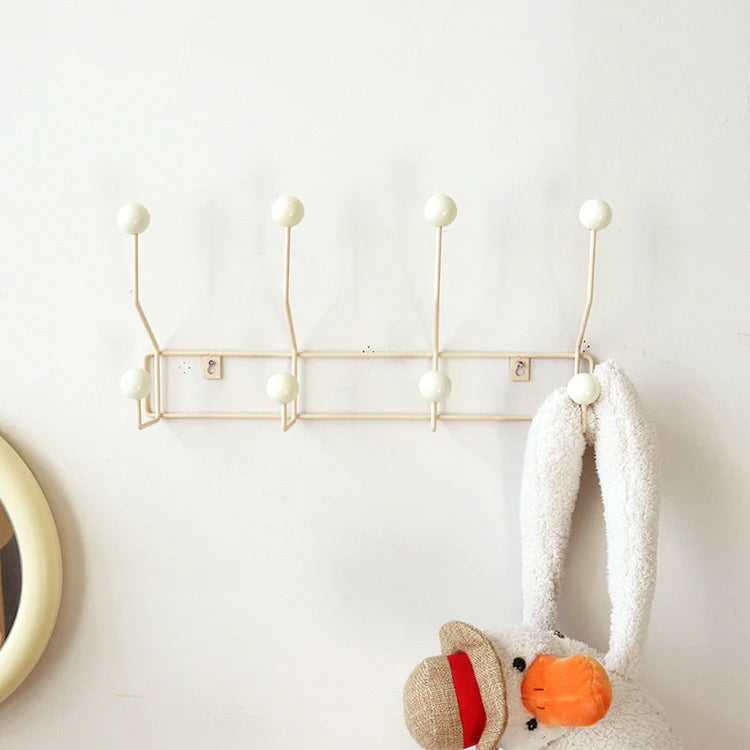 Wall Hook Rack Metal Base Mid Century Style | Dotino