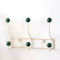 Wall Hook Rack Metal Base Mid Century Style | Dotino
