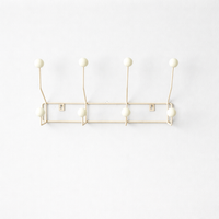 Wall Hook Rack Metal Base Mid Century Style | Dotino