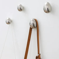 Wall Hooks Chrome Finish Minimalist Storage | Rainza