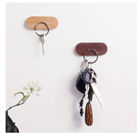 Wall Key Holder Magnetic Wood Minimalist Storage | Keyvoro