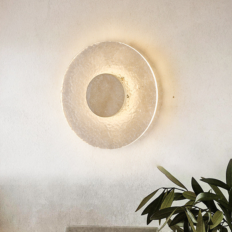 Wall Light Acrylic Travertine Modern Design | Orevio