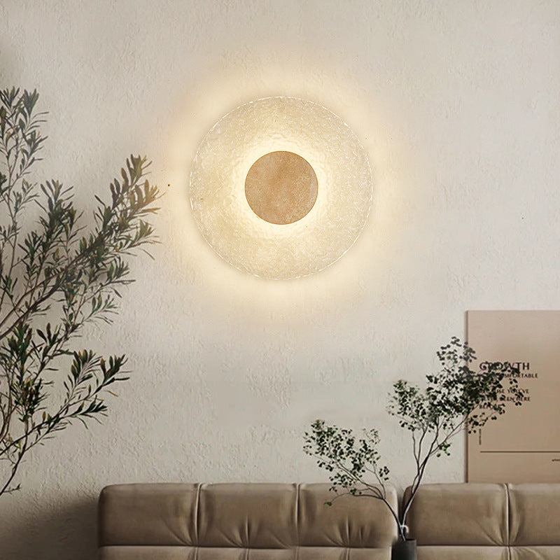 Wall Light Acrylic Travertine Modern Design | Orevio