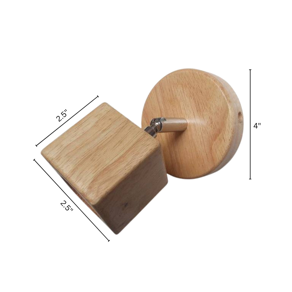 Wall Light Adjustable Oak Wood Scandinavian | Scandivo