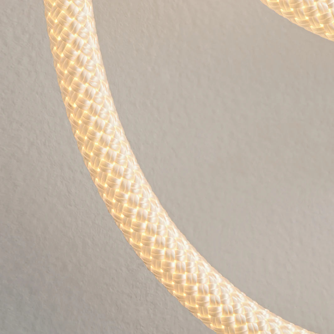 Wall Light Braided Silicone Rope Modern Interior | Rigelio