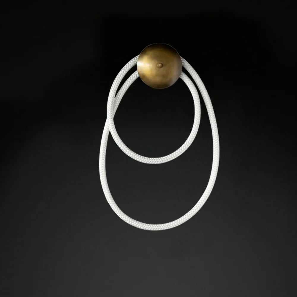 Wall Light Braided Silicone Rope Modern Interior | Rigelio