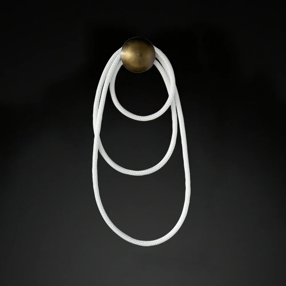 Wall Light Braided Silicone Rope Modern Interior | Rigelio