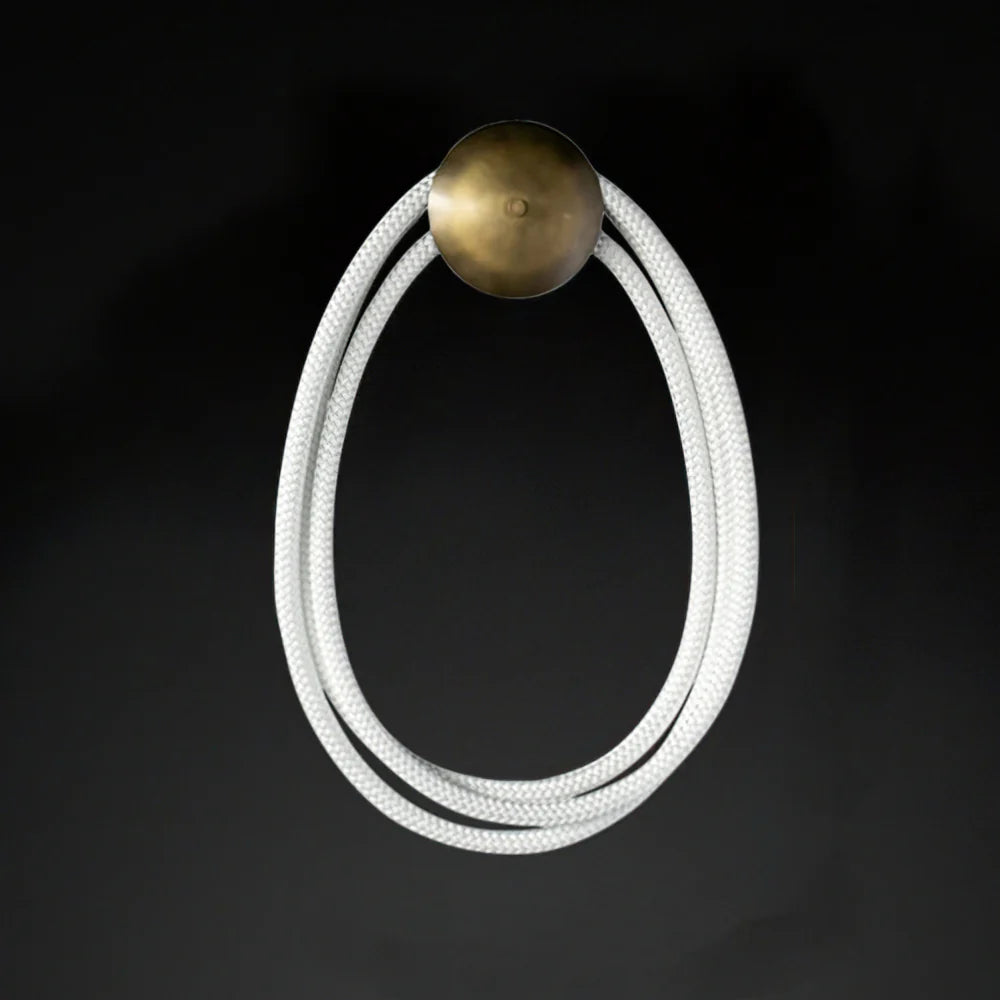 Wall Light Braided Silicone Rope Modern Interior | Rigelio
