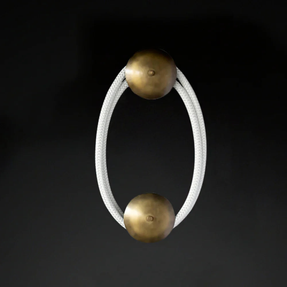 Wall Light Braided Silicone Rope Modern Interior | Rigelio