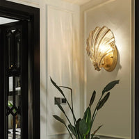 Wall Light Brass Glass Coastal Design | Merevor