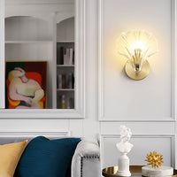 Wall Light Brass Glass Coastal Design | Merevor