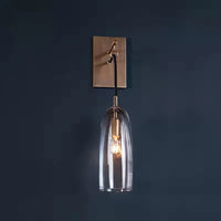 Wall Light Brass Glass for Nordic Interiors | Larexa