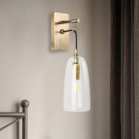 Wall Light Brass Glass for Nordic Interiors | Larexa